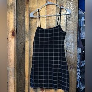 Gorgeous plaid stripe mini dress